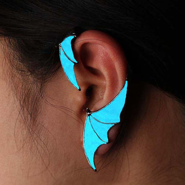 Halloween Glow In The Dark Bat Wing Earring