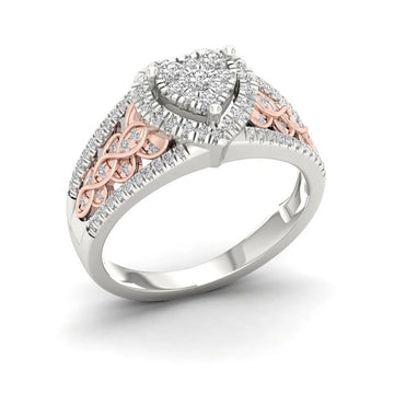 Luxury Zircon Heart Ring