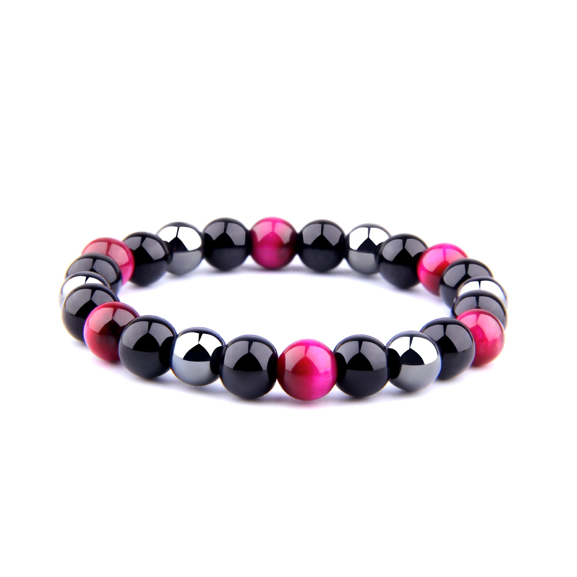 Tiger Eye Obsidian Hematite Bracelet