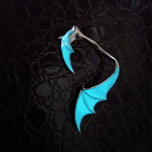 Halloween Glow In The Dark Bat Wing Earring