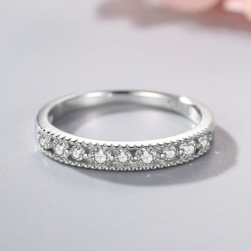 Silver Eternity Promise Ring