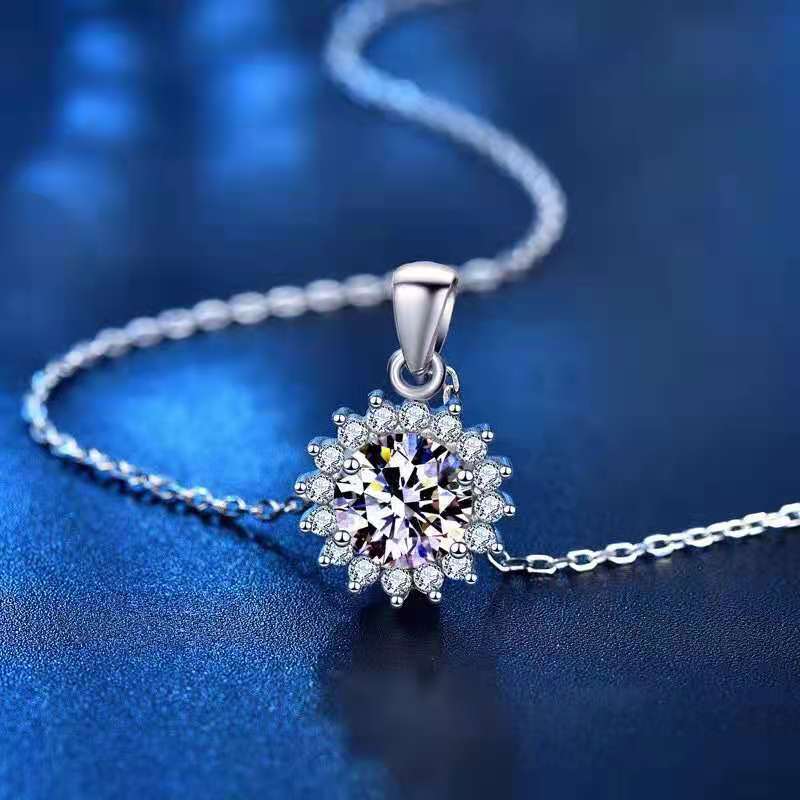 Moissanite 925 Sterling Silver Necklace