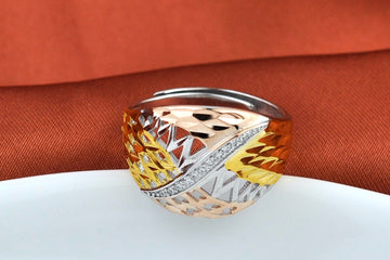 Fashion Multicolor Silver Ring