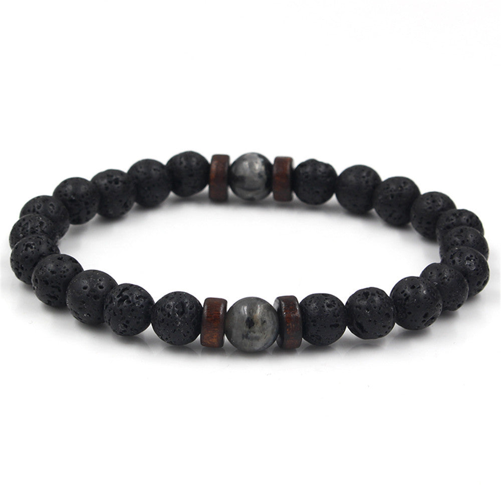 Black Volcanic Stone Bracelet