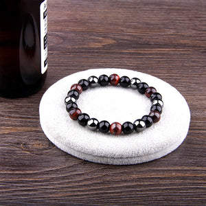 Tiger Eye Obsidian Hematite Bracelet