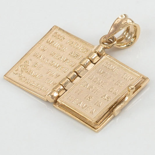 Bible Pendant With Verse Necklace