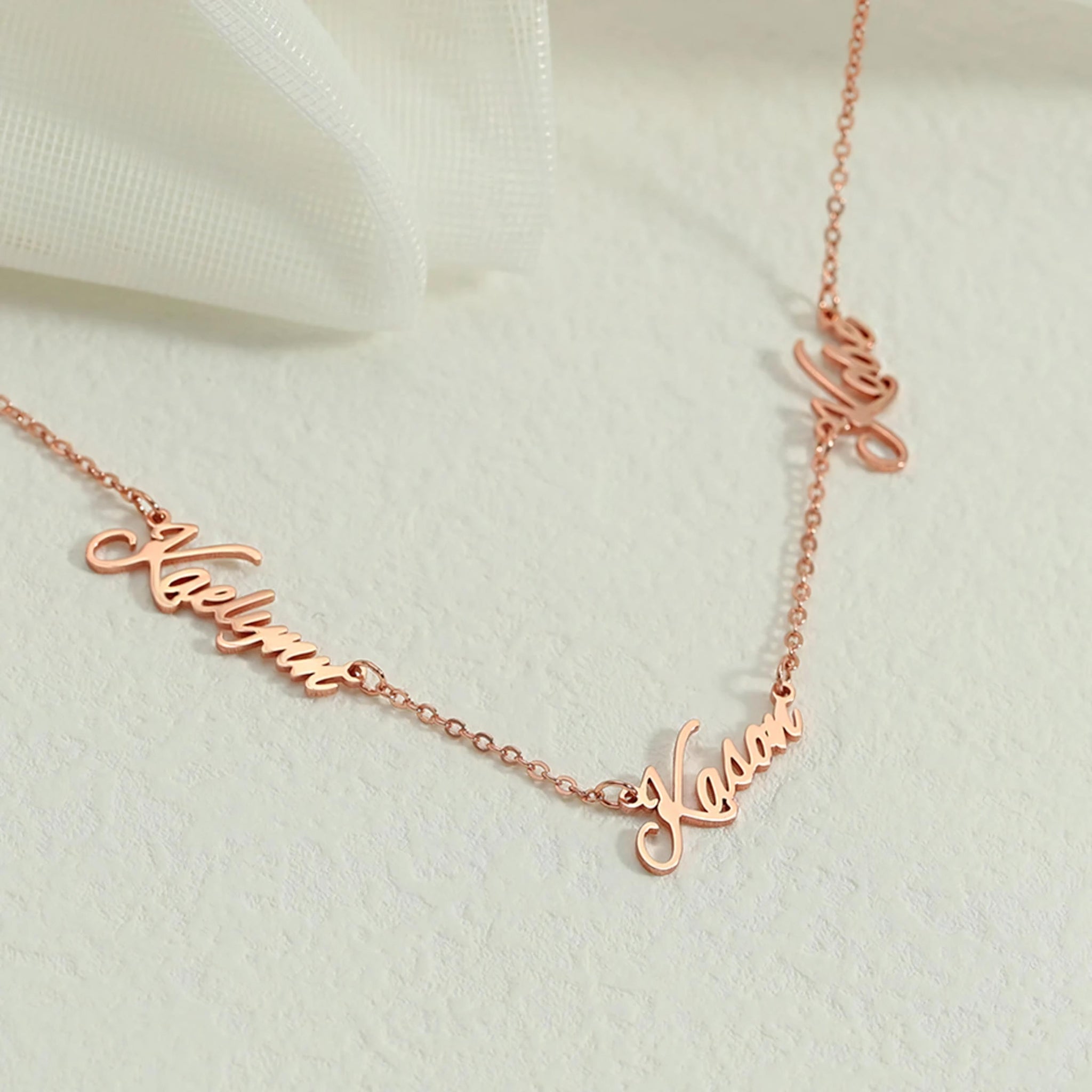 Personalized Names 18K Gold Plated Necklace