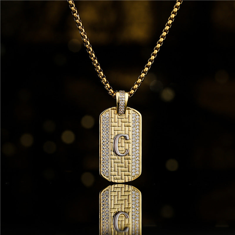 Letter Nameplate Necklace