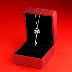 Moissanite Key 925 Sterling Silver Necklace