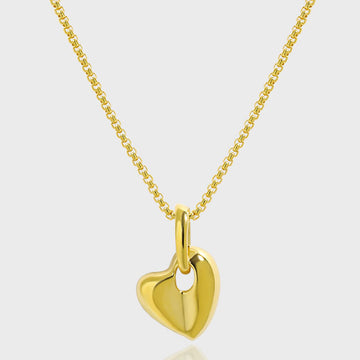 Office Irregular Heart 925 Sterling Silver Necklace