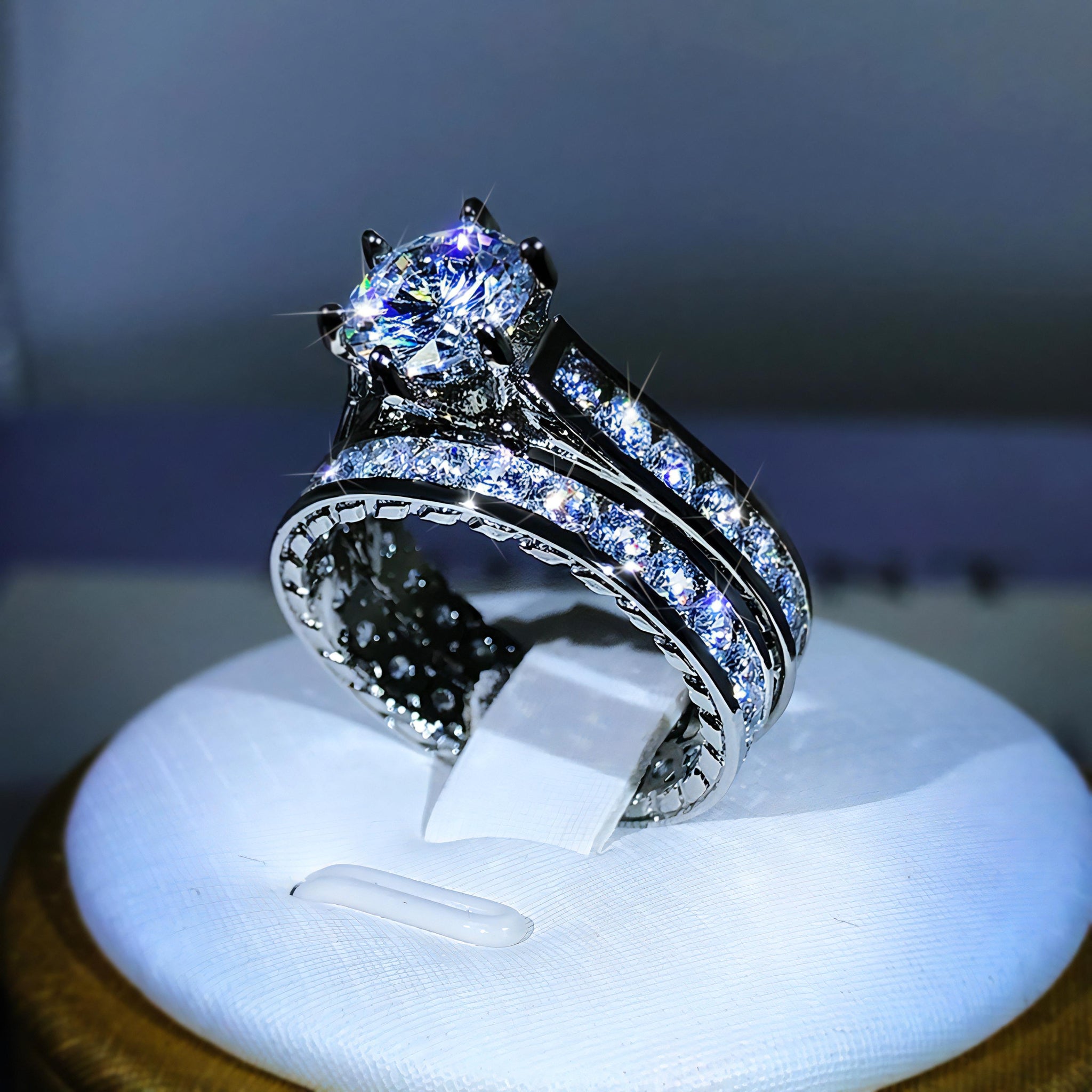 Onglint™ Pure Radiance Platinum Plated Ring Set