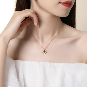 Four Hearts Clover Necklace