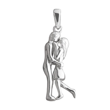 Gift Male and Female Lovers 925 Sterling Silver Pendant